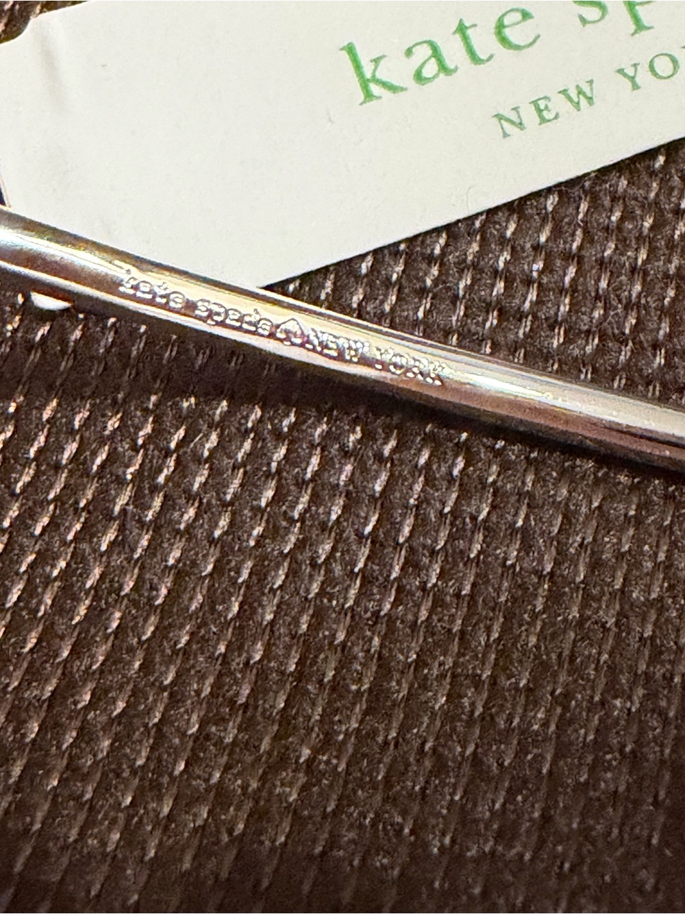 kate spade silver-tone knot bangle bracelet - Picture 4 of 4
